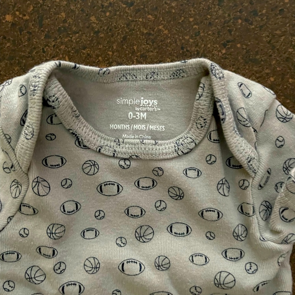 Baby boy onesie size 0-3 months